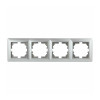Рамка Intro Solo 4-504-03 на 4 поста алюминий
