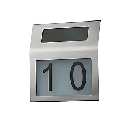 Номер дома Эра ERAFS048-09 с подсветкой на солнечной батарее 2LED