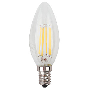 Лампа светодиодная Эра F-LED B35-7W-840-E14 Б0048379 QX F-LED-6 Ват-B35-4000K-E14 филаментная