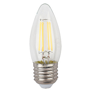 Лампа светодиодная Эра F-LED B35-7W-827-E27 Б0048380 QX F-LED-6 Ват-B35-2700K-E27 филаментная