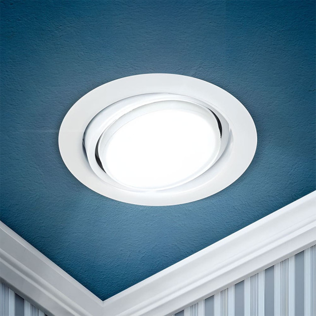 Светильник точечный Эра KL35 А WH /1 GX53 220V/13W поворотный белый Светильник точечный Эра KL35 А WH /1 GX53 220V/13W поворотный белый
