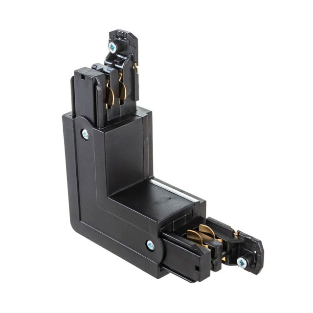 Коннектор Эра STR-30-B-CN-LE Б0049722 типа LE угловой наружный для трехфазного шинопровода черный