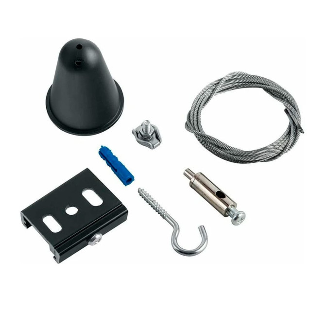 Комплект для подвесного монтажа Эра STR-30-B-MK-3 Б0049747 для трехфазного шинопровода черный 3 м