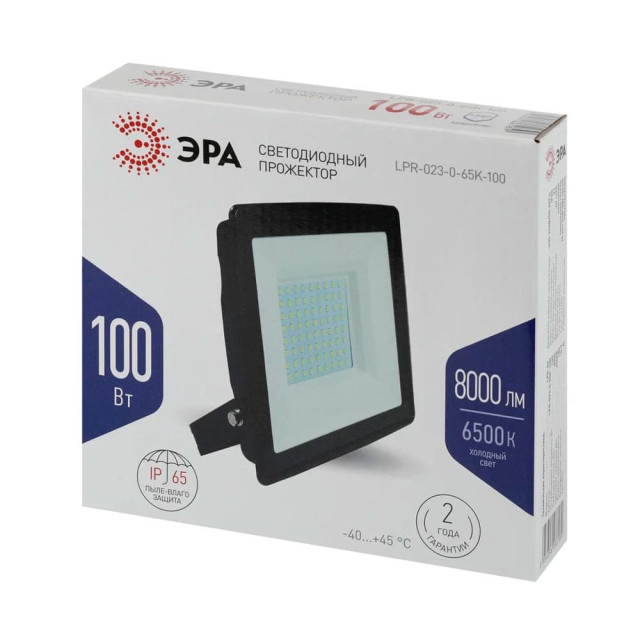 Прожектор Эра LPR-023-0-65K-100 Б0052026 100Вт 6500K 8000Лм IP65