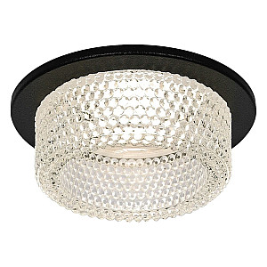 Светильник точечный Эра DK109 BK/CL MR16 GU5.3 акрил прозрачный черный