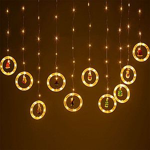 Гирлянда светодиодная Эра ENING-MG Занавес Волшебство 120 led 2.7*0.5 м теплый свет