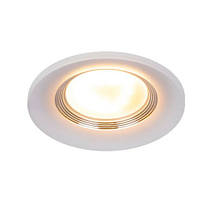 Светильник встраиваемый Эра KL107 Б0061096 WH/SL MR16 GU5.3 белый серебро