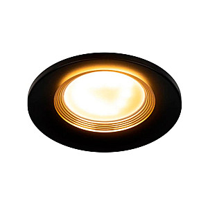 Светильник встраиваемый Эра KL107 Б0061097 BK/GD MR16 GU5.3 черный золото