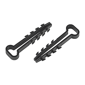 Дюбель хомут Эра NO-225-209 Б0066281 6-12 мм для плоского кабеля черный 50 шт