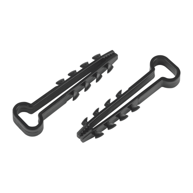 Дюбель хомут Эра NO-225-209 Б0066281 6-12 мм для плоского кабеля черный 50 шт