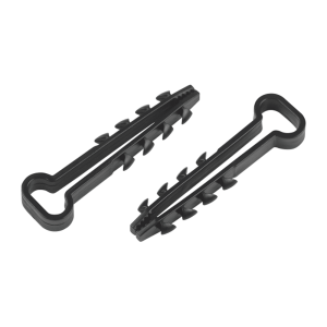 Дюбель хомут Эра NO-224-555 Б0066302 5-10 мм для плоского кабеля черный 100 шт