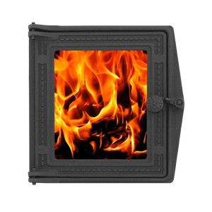 Дверка топочная ДТ-4 со стеклом 300*260 мм