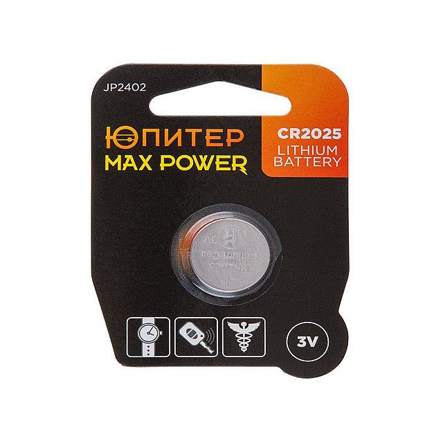 Батарейка Юпитер Max Power JP2402 CR2025 3V lithium