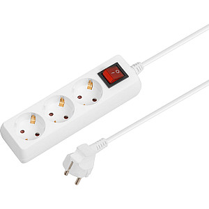 Удлинитель Юпитер JP8104-22 3 розетки с заземлением выключателем 5 м