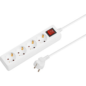 Удлинитель Юпитер JP8104-23  4 розетки с заземлением выключатель 3 м