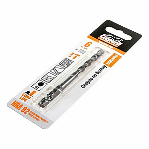 Сверло по бетону Gepard GP0226-100 6*100 мм