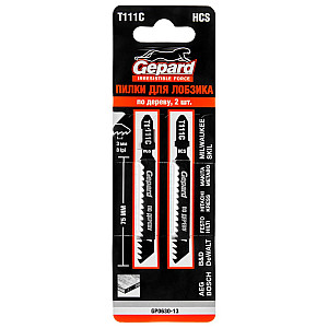 Пилка для электролобзика Gepard GP0630-13 по дереву T111C 2 шт