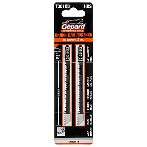 Пилка для электролобзика Gepard GP0630-14 по дереву T301CD 2 шт