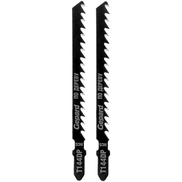 Пилка для электролобзика Gepard GP0640-17 по дереву T144DP 2 шт