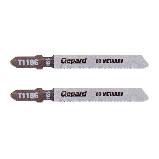 Пилка для лобзика Gepard GP0608-19 по металлу T118G 2 шт