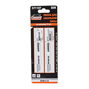 Пилка сабельная Gepard S711EF по металлу 2 шт