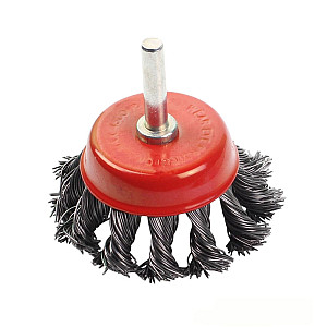 Щетка чашечная Gepard GP0855-50 скрученая проволока косичка 50 мм для дрели
