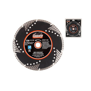 Круг алмазный Gepard GP0817-230 230*22 мм турбо-сегментный