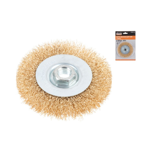 Щетка дисковая Gepard GP0892-100 гофрированная 100 мм M14
