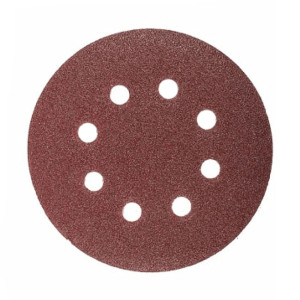 Шлифлист Gepard GP5001-60 125 мм круг Р60 для дерева 8 отверстий 5 шт