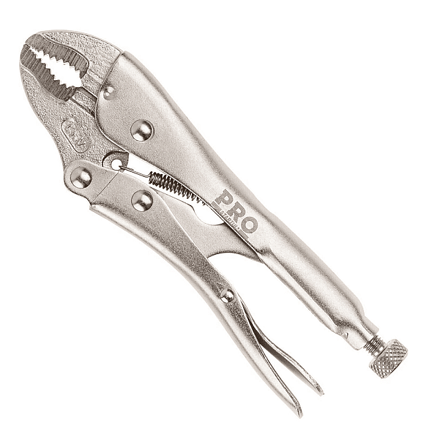 Зажим с фиксатором Pro Startul Pro-6051-01 изогнутые губки 180 мм