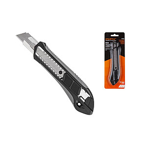 Нож пистолетный Startul ST0925 Black Line с выдвижным лезвием 18 мм