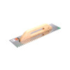Гладилка нержавеющая Startul Master ST1056-08 126*480 мм зуб 8*8 с деревянной ручкой