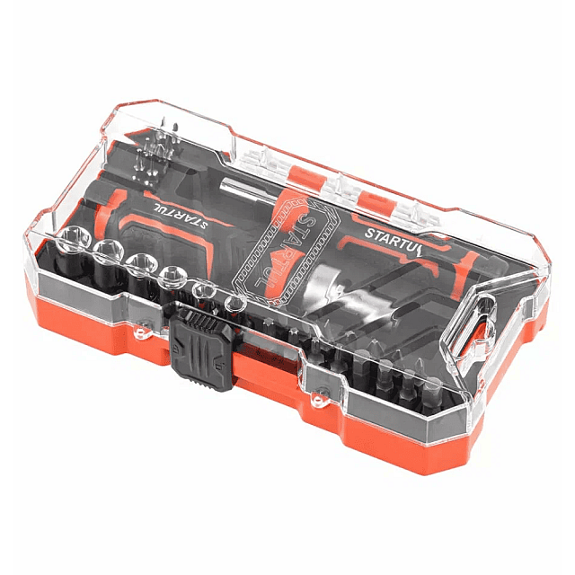 Отвертка реверсивная Startul Profi ST3095-31 с набором головок и бит 31 предмет