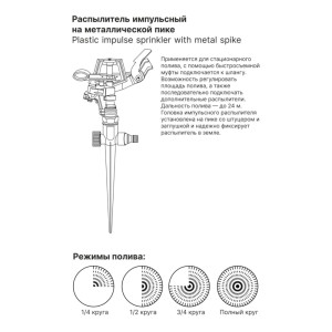 Распылитель импульсный Startul Garden ST6010-16  на металлической пике
