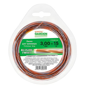 Леска Startul Garden Alulon Twist ST6069-30 3 мм*15 м сечение витой квадрат