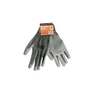 Перчатки Startul ST7128-9 нейлон полиуретановое покрытие 9 р-р серые
