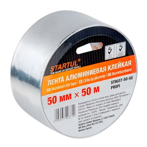 Лента алюминиевая Startul Profi ST9037-50-50 клейкая 50 мм*50 м