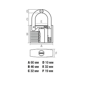 Замок навесной Startul Master ST9081-60 60 мм