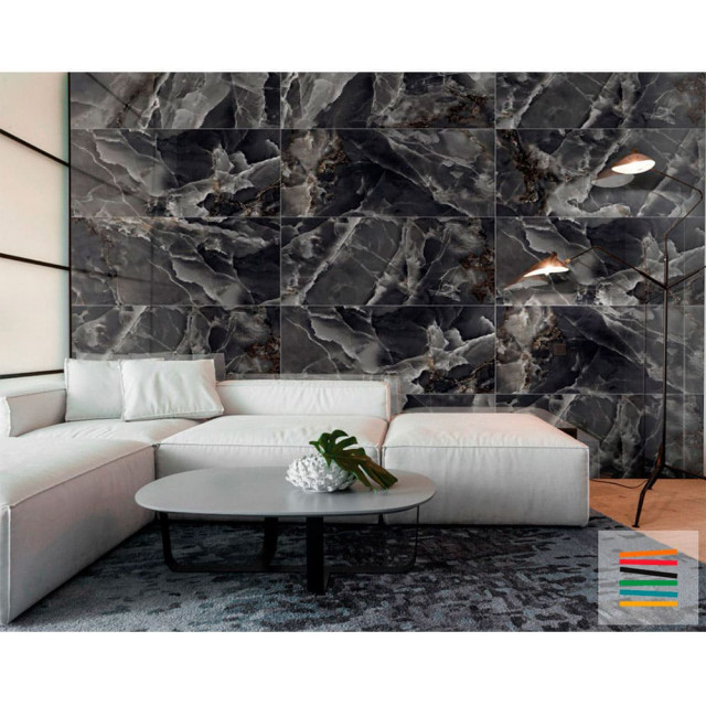Керамогранит ITC Marmo Onice Black Pol (HG) 600*1200*9 мм