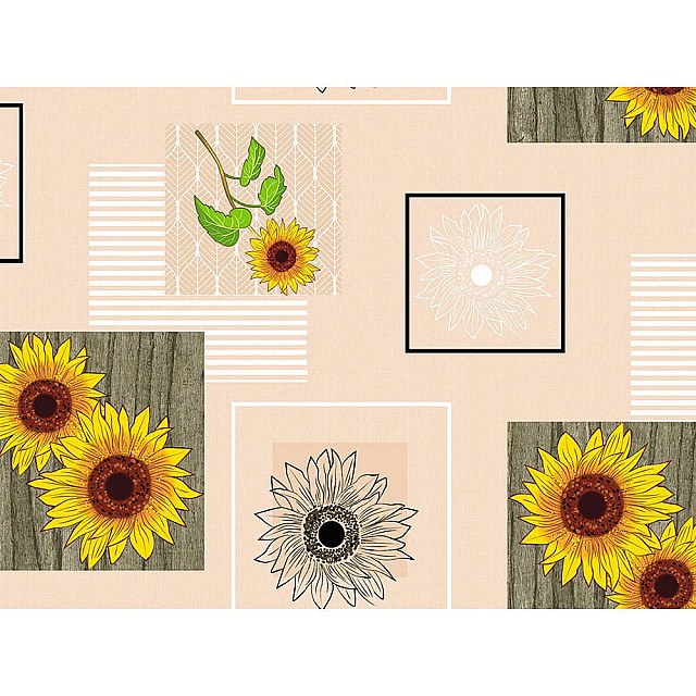 Клеенка столовая Perfecto Linea Deco 11-165190 нетканая основа с ПВХ покрытием 130 см