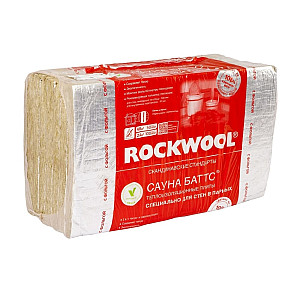 Минеральная вата Rockwool Сауна Баттс 50*600*1000 мм