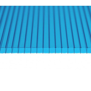 Поликарбонат сотовый Plastilux Ultramarin 4*2100*6000 мм бирюза