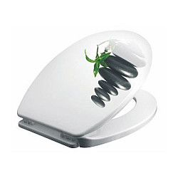 Сиденье для унитаза Bisk Iris 04153 камни