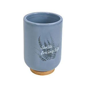 Стакан косметический Bisk Folio 05596 серый