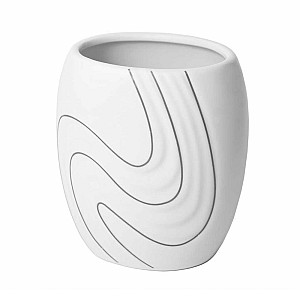 Стакан косметический Bisk Wave 05976 белый