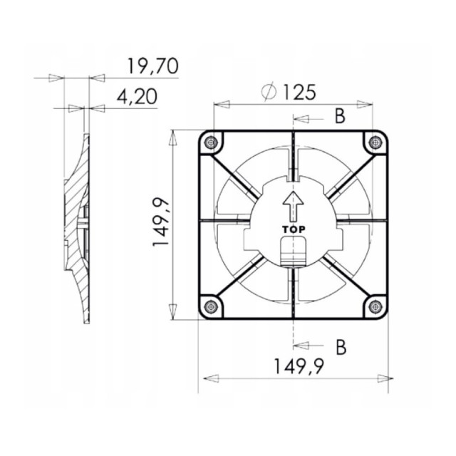 Панель декоративная AirRoxy 01-171 dRim для вентиляторов белый матовый стекло 100/125 мм