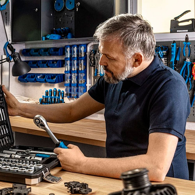 Сорочка поло Hoegert Tobias HT5K428-L размер L темно-синяя