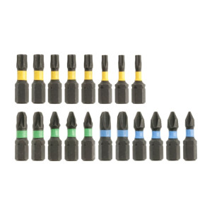 Биты ударные Hoegert HT1S698 микс 25 мм 20 шт