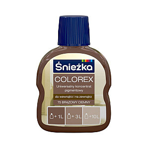 Универсальный пигментный концентрат Sniezka Colorex 75 темно-коричневый 100 мл