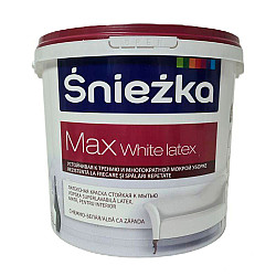 Краска Sniezka Max White Latex белая 5 л